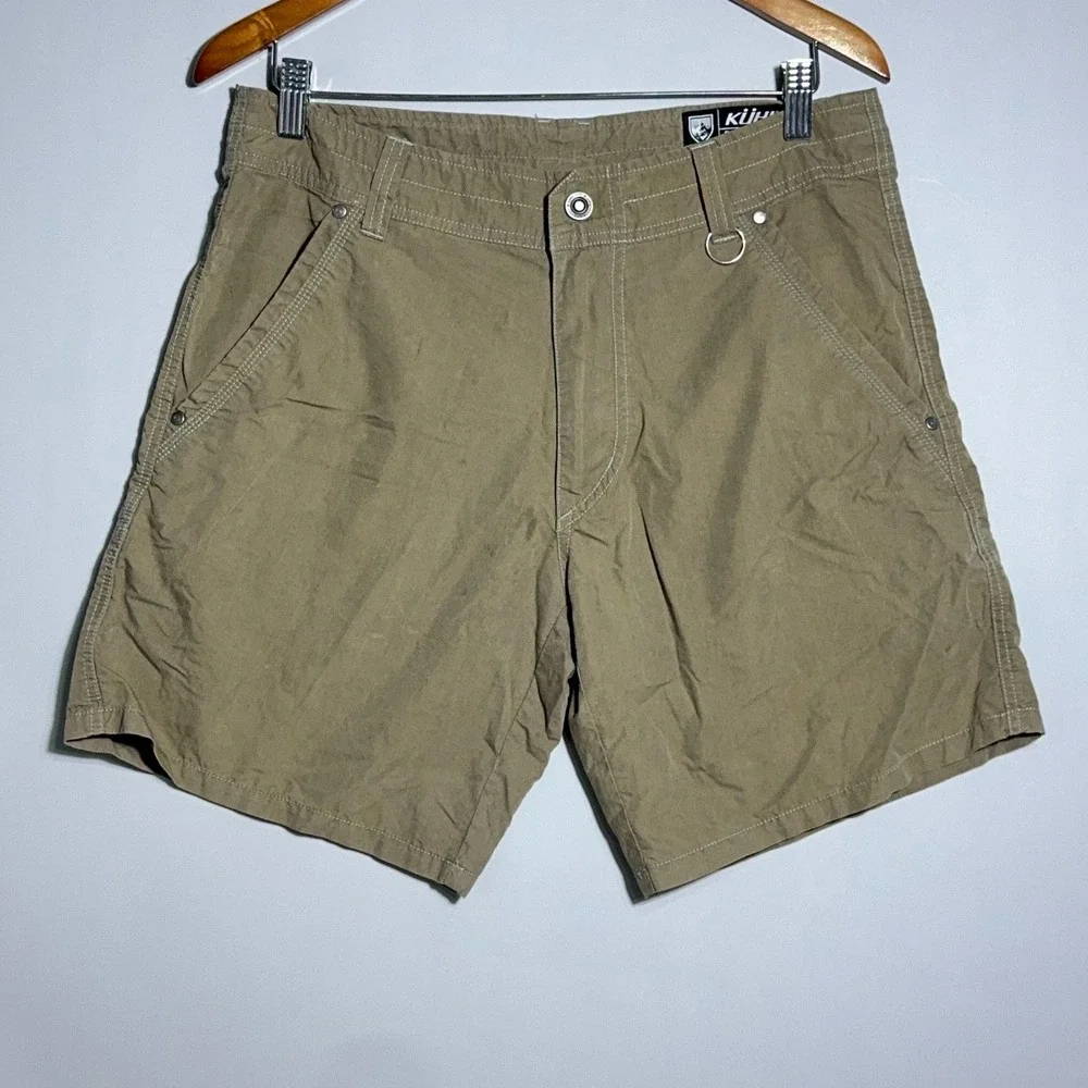 Kuhl Kontra Cargo Shorts Mens Size 32 Hiking Utility Brown Gorpcore